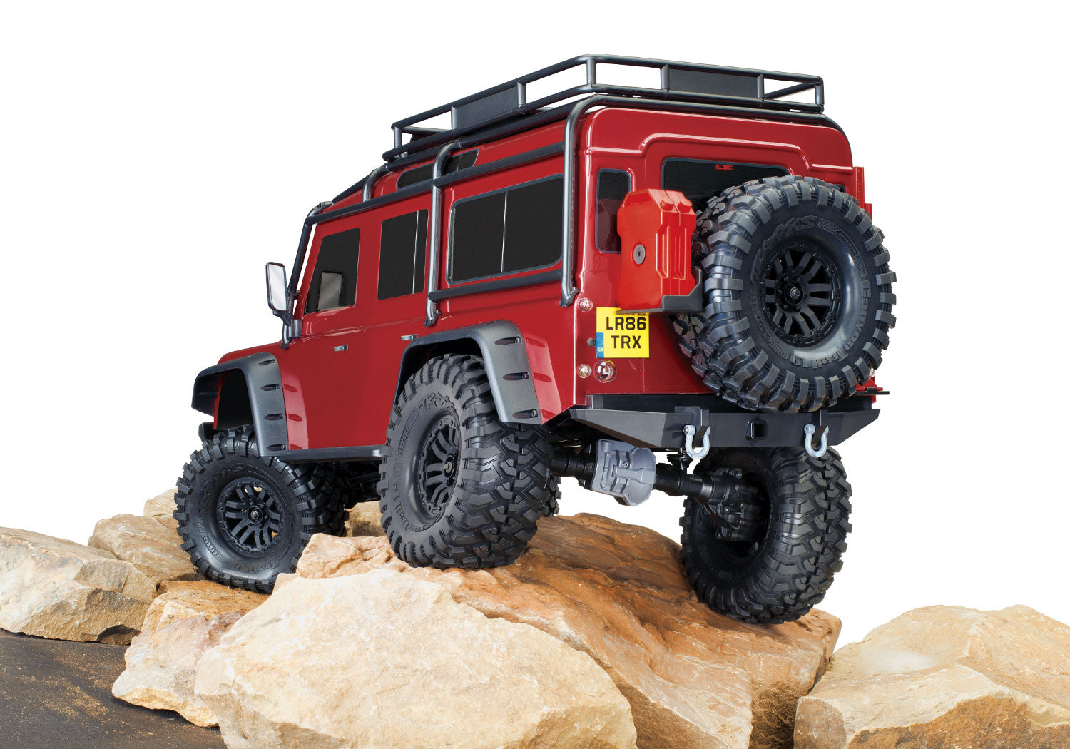 【 トラクサスリンク モジュール 6511 付属 】トラクサス TRX4 ランドローバー ディフェンダーD110 RTR レッド クリップレスボディ 82256-4 - RCTRAIL