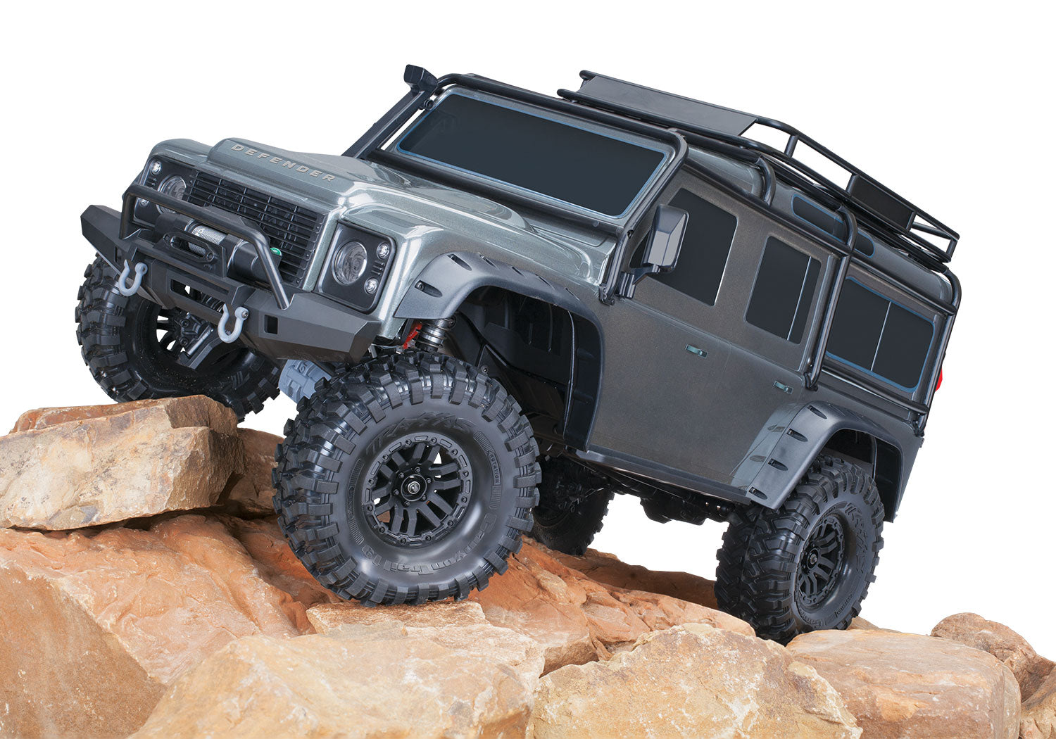 【 トラクサスリンク モジュール 6511 付属 】トラクサス TRX4 ランドローバー クリップレスボディ ディフェンダーD110 RTR シルバー 82256-4 - RCTRAIL