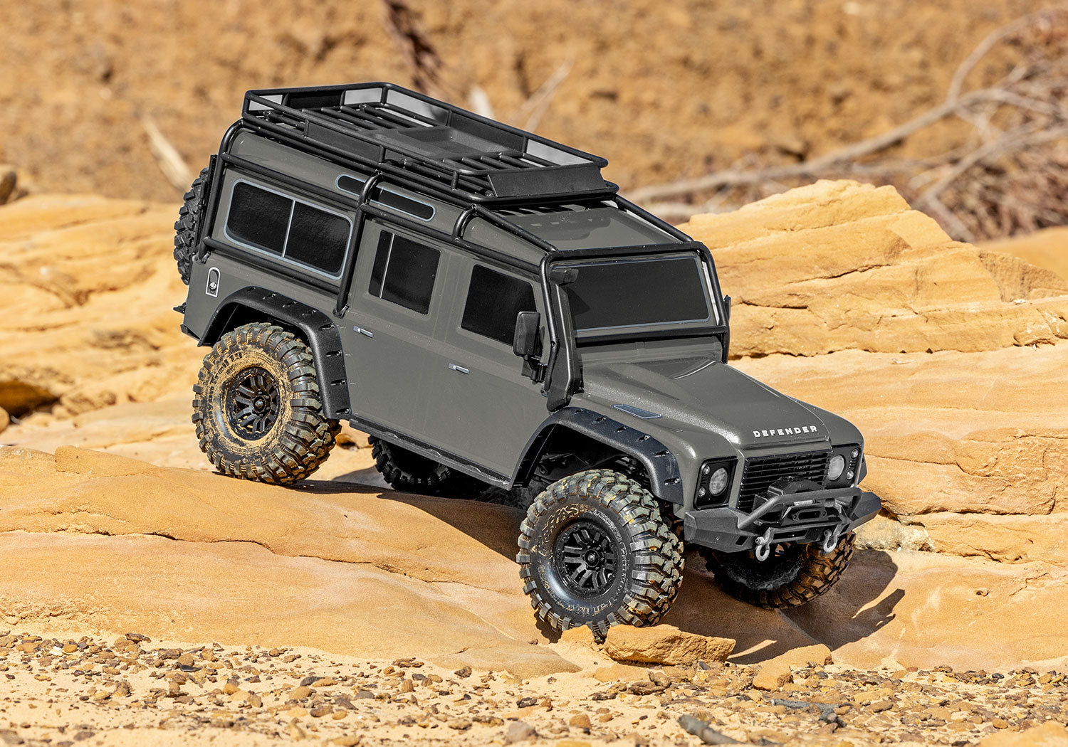 【 トラクサスリンク モジュール 6511 付属 】トラクサス TRX4 ランドローバー クリップレスボディ ディフェンダーD110 RTR シルバー 82256-4 - RCTRAIL