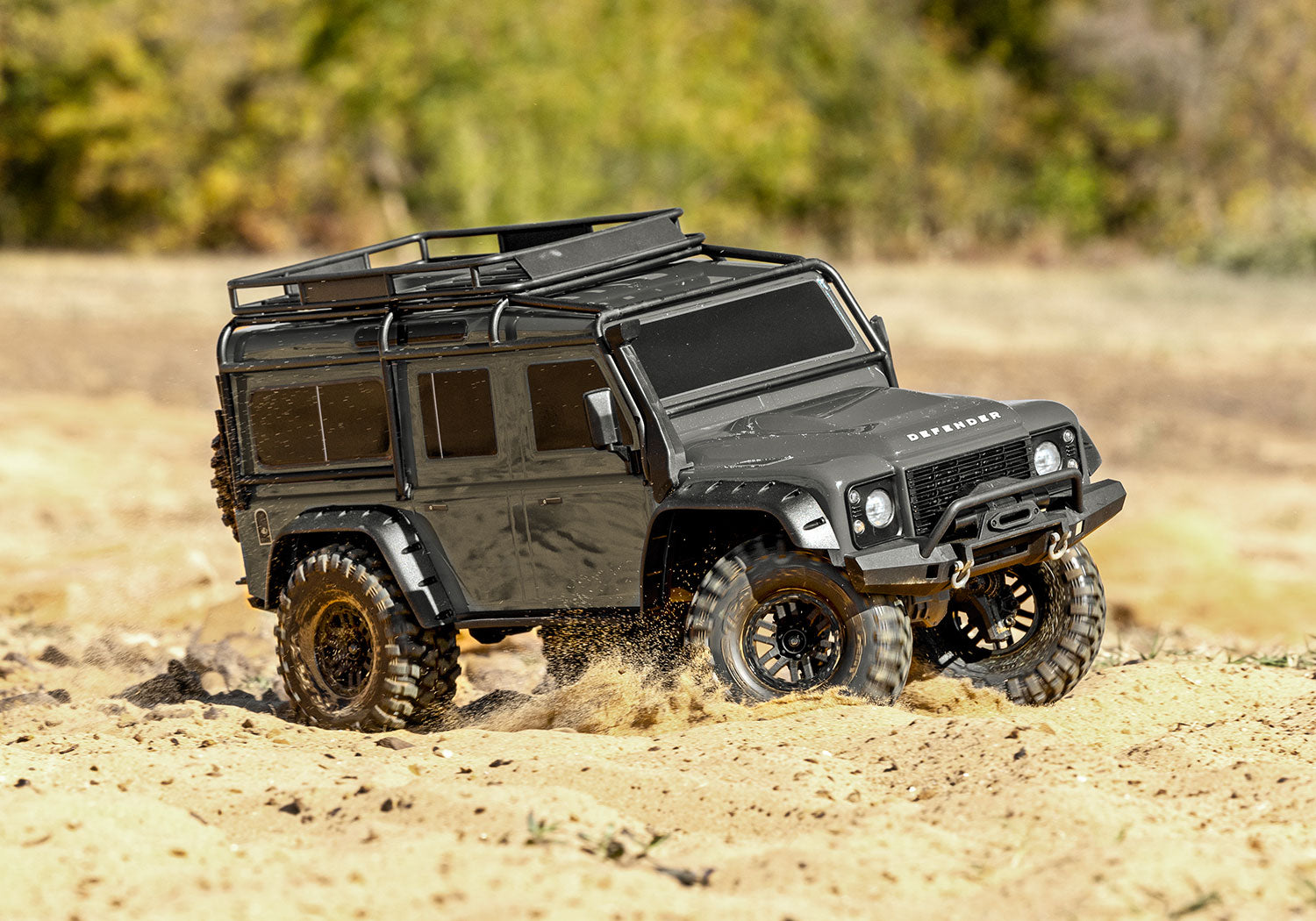 【 トラクサスリンク モジュール 6511 付属 】トラクサス TRX4 ランドローバー クリップレスボディ ディフェンダーD110 RTR シルバー 82256-4 - RCTRAIL