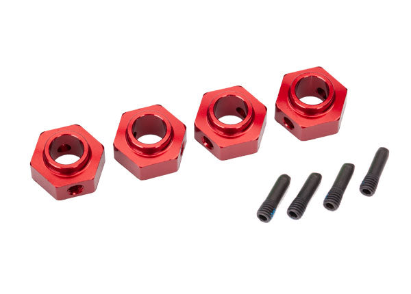 トラクサス ホイールハブ、12mm六角、6061-T6アルミニウム（4
