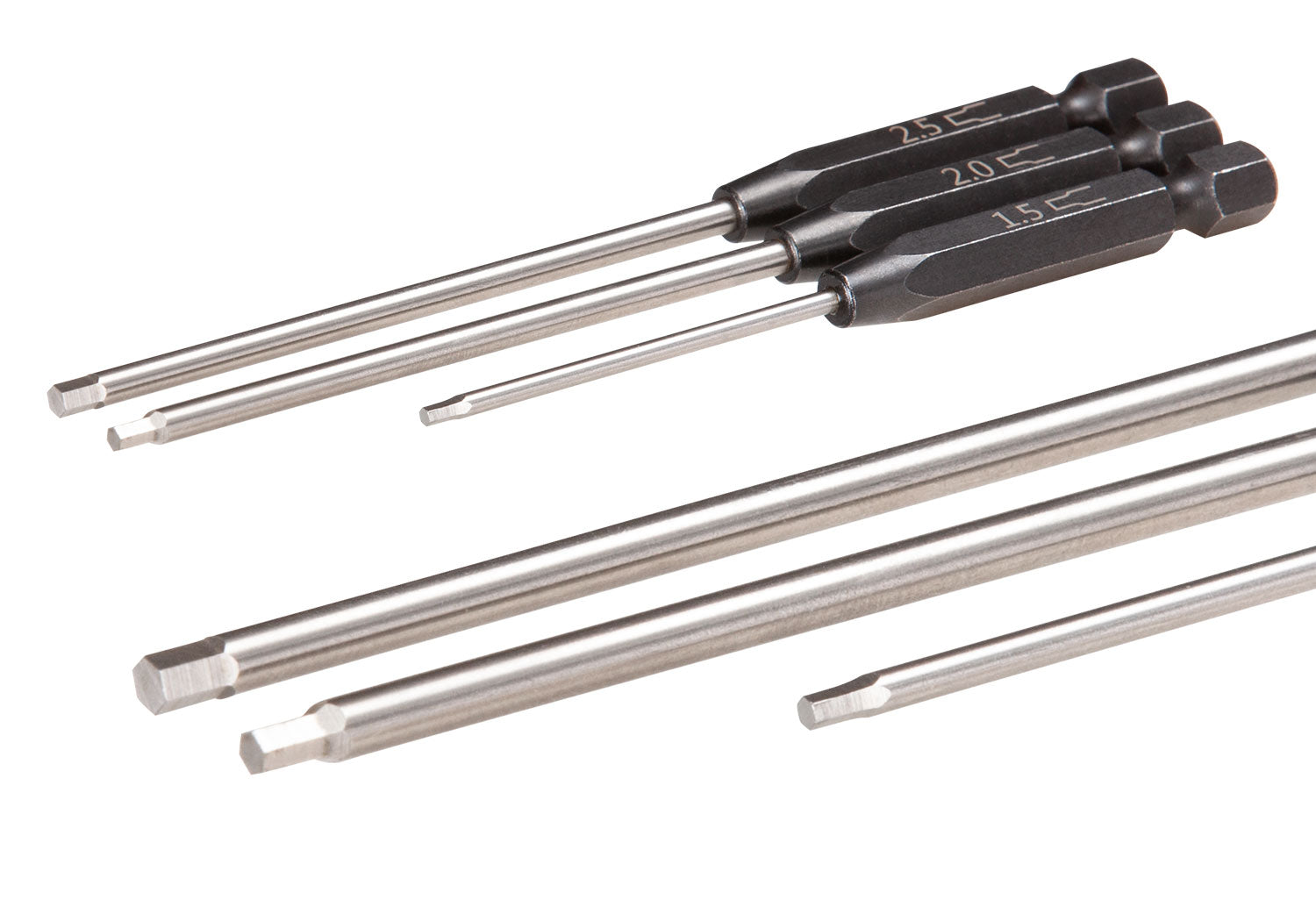 トラクサス スピードビットセット、六角ドライバー、3ピースストレート(1.5mm、2.0mm、2.5mm)、1/4インチドライブ 8715