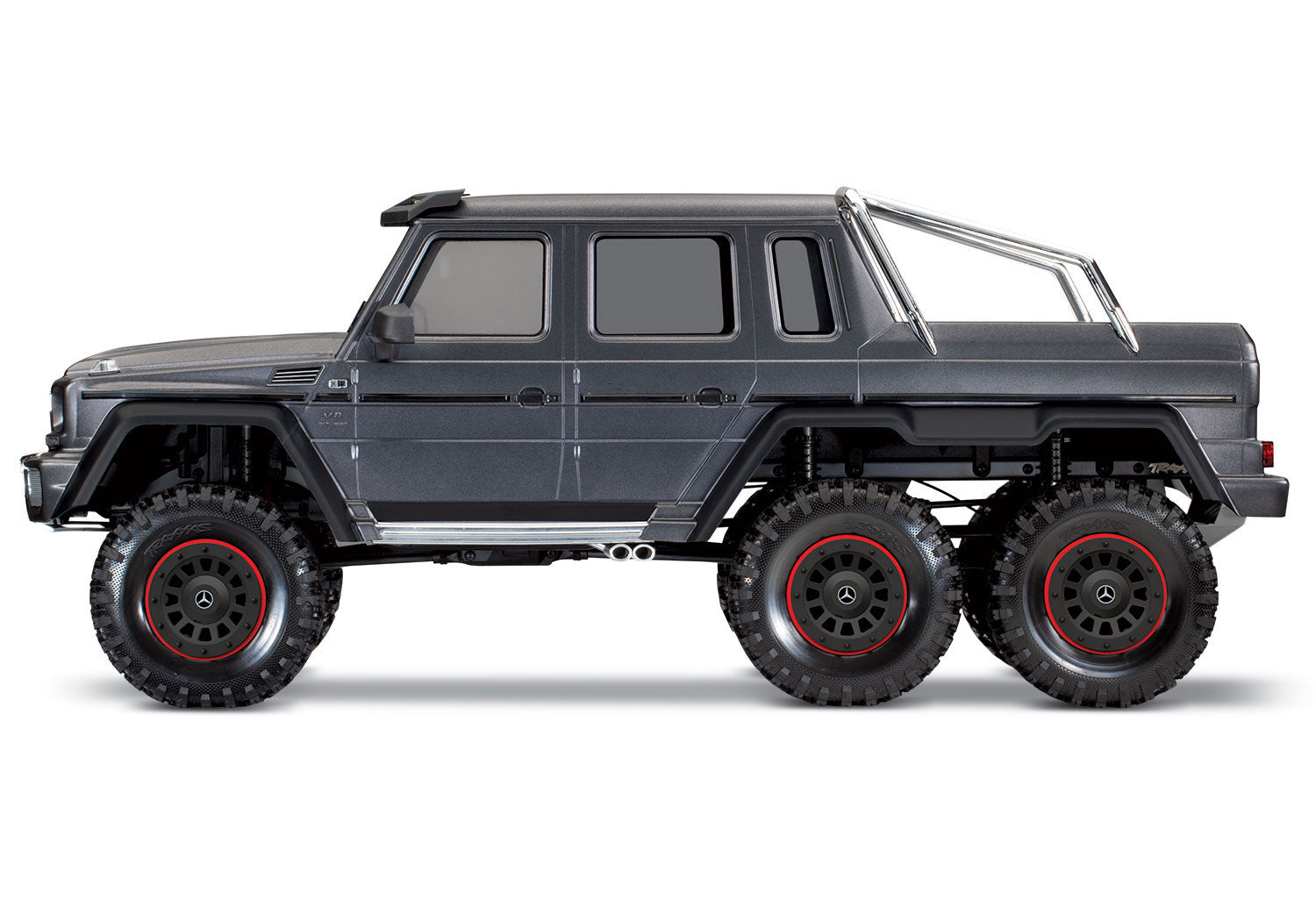 【 トラクサスリンク モジュール 6511 付属 】トラクサス TRX6 メルセデスベンツ G63 6×6 RTR マットシルバー クリップレスボディ 88096-4_SLVR - RCTRAIL