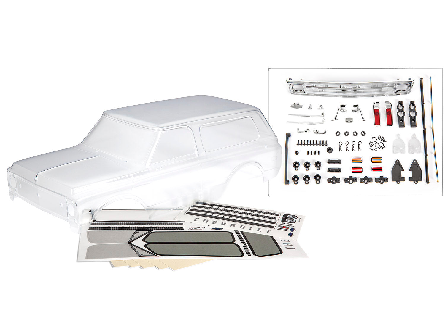 トラクサス TRX-4 1969 シボレー ブレイザー クリアボディ  9112