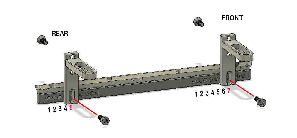 H-TECH 1/10 トラクサス TRX4適合 ブロンコ アルミメタルサイドステップ&ロックレール 「ラプタータイプ」