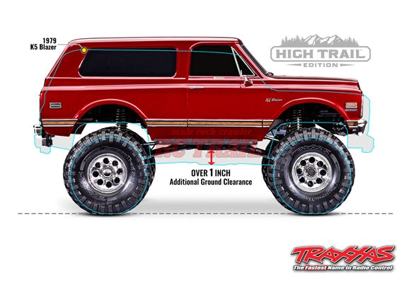 【 トラクサスリンク モジュール 6511 付属 】トラクサス 1/10 TRX4 シボレー 1972 ブレイザー K5 ハイトレイルエディション 92086-4 ブルー