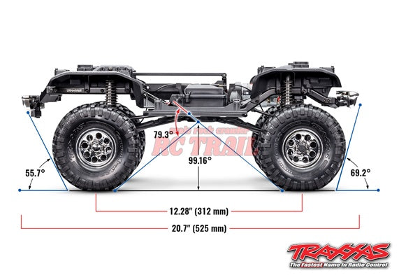 【 トラクサスリンク モジュール 6511 付属 】トラクサス 1/10 TRX4 シボレー 1972 ブレイザー K5 ハイトレイルエディション 92086-4 ブルー