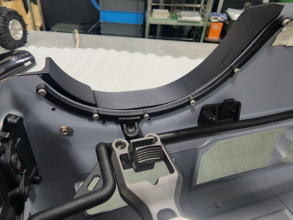 H-TECH 1/10 トラクサス TRX4適合 ブロンコ アルミメタルフェンダー フレア "ラプタータイプ"