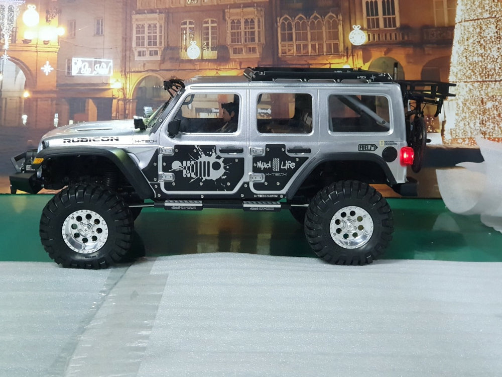 H-TECH RC 1/10 1.9インチ アルミ メタル ビードロック ホイール 4本 (HTW1.9-01)