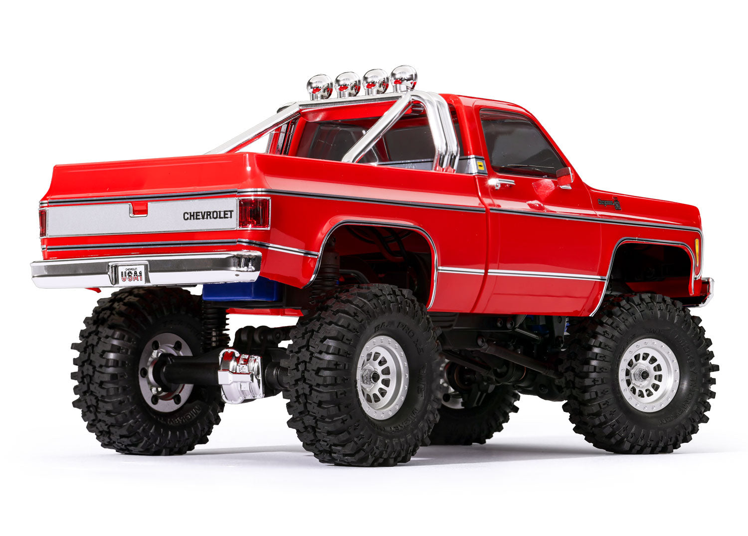 トラクサス TRX4M 1インチ ブラックアルミビードロックホイール(4個セット) 9881各色 - RCTRAIL