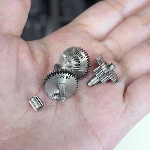 1/18 TRX4M用 オーバードライブ アンダードライブ ステンレススチール トランスミッションギアセット