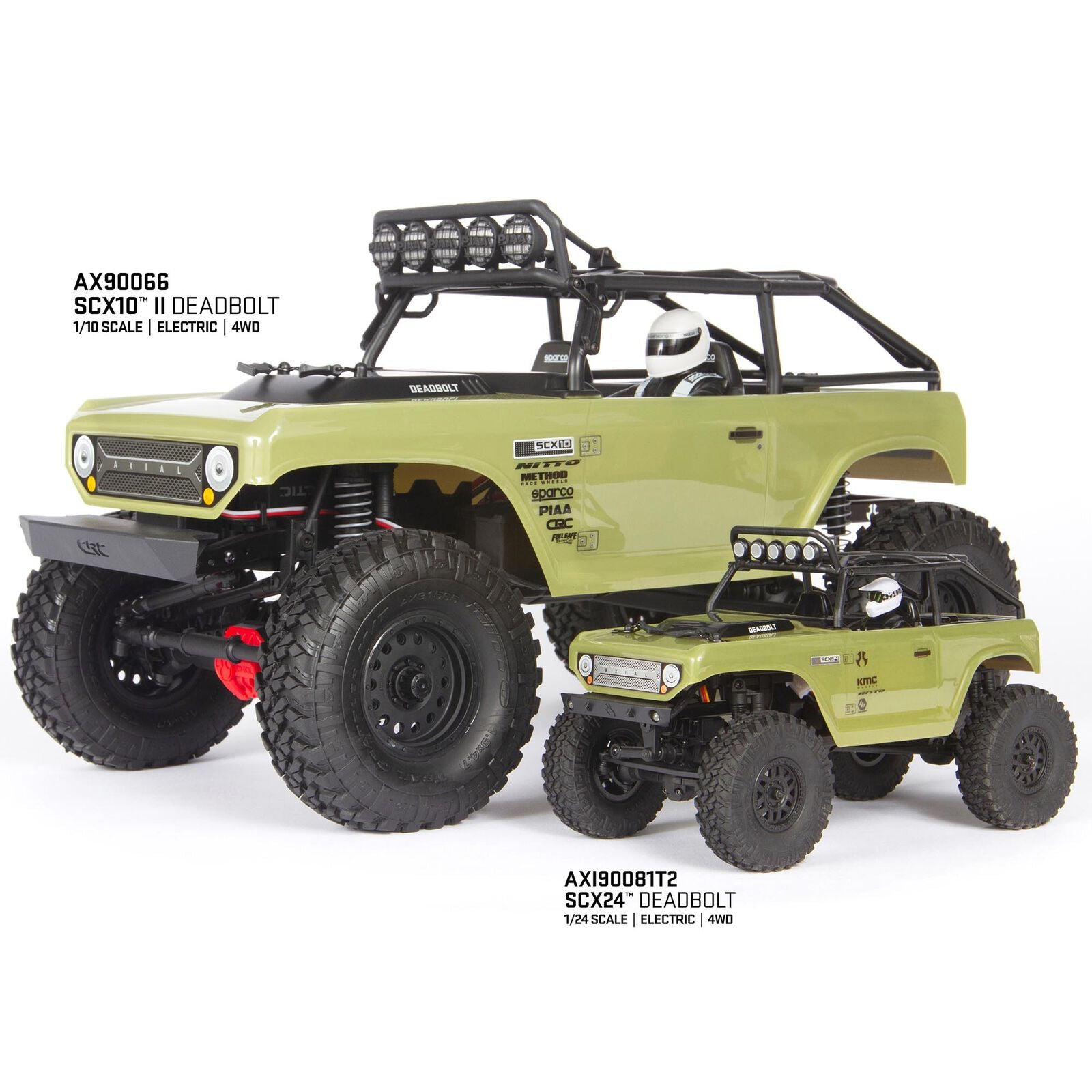 アキシャル 1/24 SCX24 デッドボルト 4WD ロック クローラー RTR