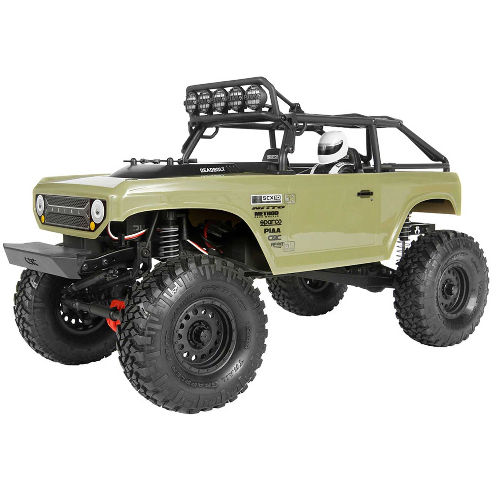 アキシャル 1/10 SCX10 II デッドボルト 4X4 ブラシモーター付き RTR