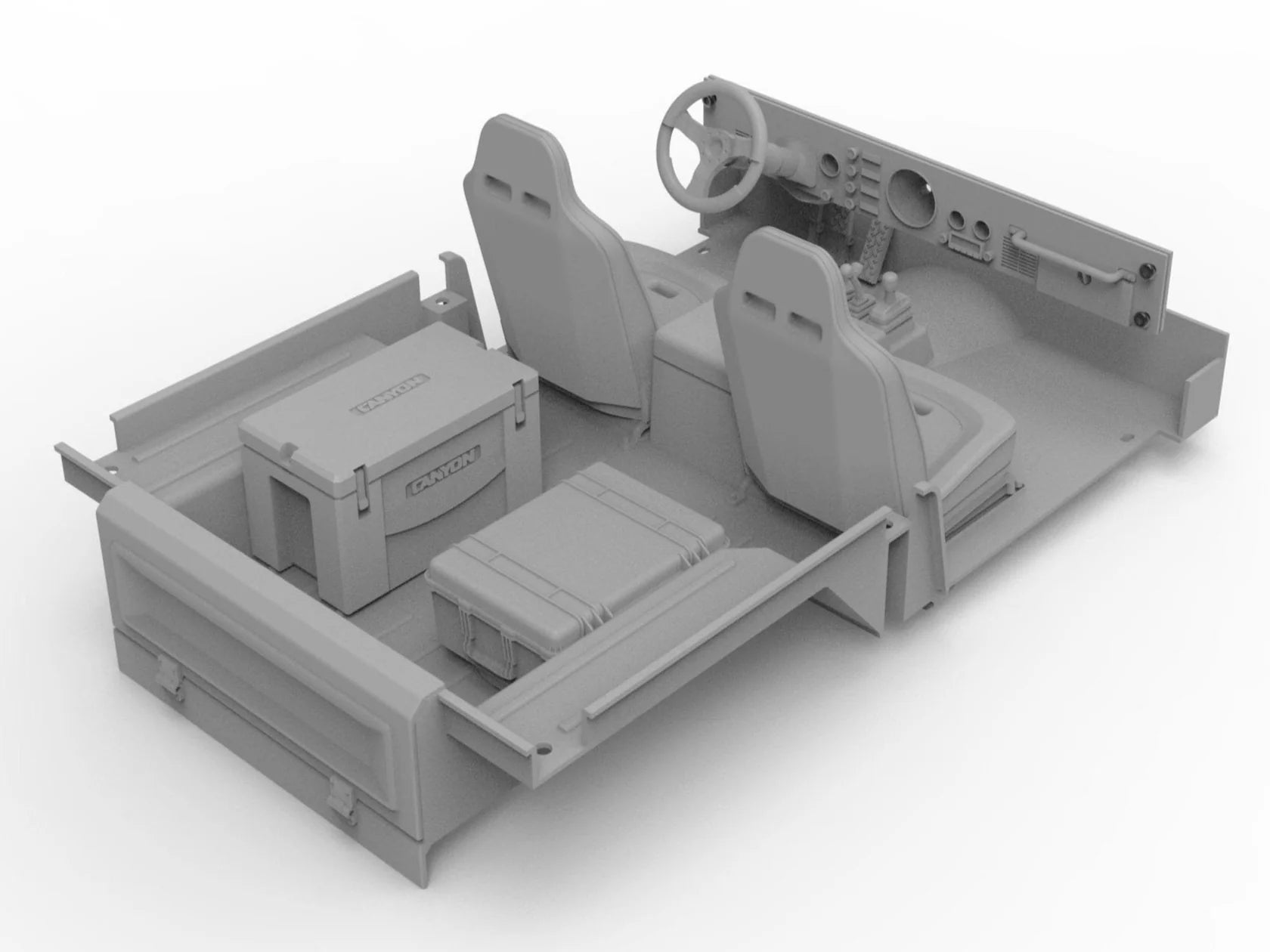 Knight Customs アキシャル SCX10 III Jeep CJ-7 インテリアディテールセット 内装 インテリア ナイトカスタム (コピー) - RCTRAIL