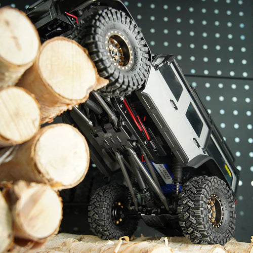 1/18 TRX4M 用 ステンレススチール シャーシアーマー スキッドプレート アクスルプロテクター