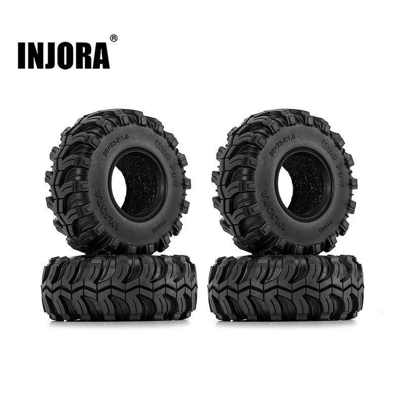 INJORA 1.0インチ 58*23mm マッドパウ M/T タイヤ (T1023)