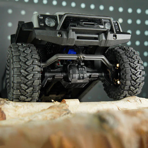 1/18 TRX4M 用 ステンレススチール シャーシアーマー スキッドプレート アクスルプロテクター