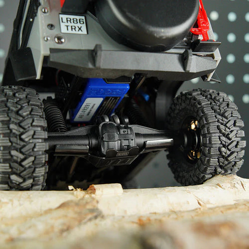 1/18 TRX4M 用 ステンレススチール シャーシアーマー スキッドプレート アクスルプロテクター