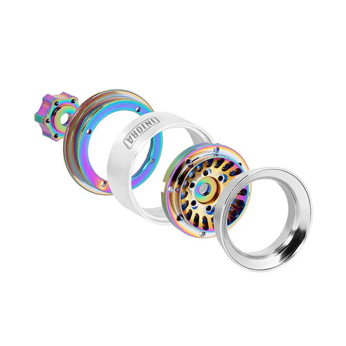 1/18 1/24 RCクローラー用 タービン 1.0インチ アルミビードロックホイール DGW-1055CL