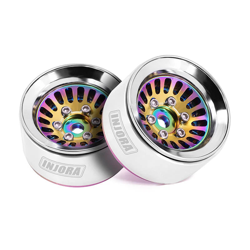 1/18 1/24 RCクローラー用 タービン 1.0インチ アルミビードロックホイール DGW-1055CL