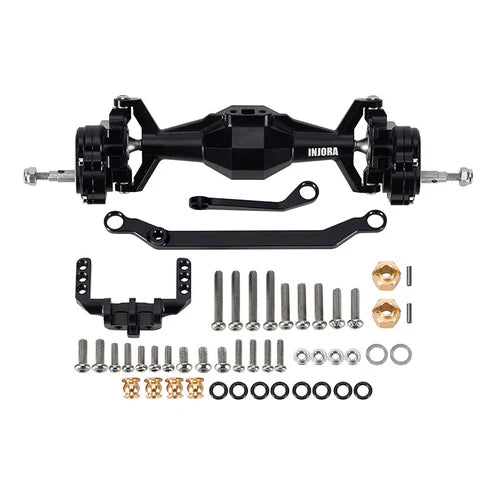 1/18 TRX4M用 +5mm ダイヤモンドポータルアクスル、レイダウンサーボマウント&リンク付き 4M-104(各色)