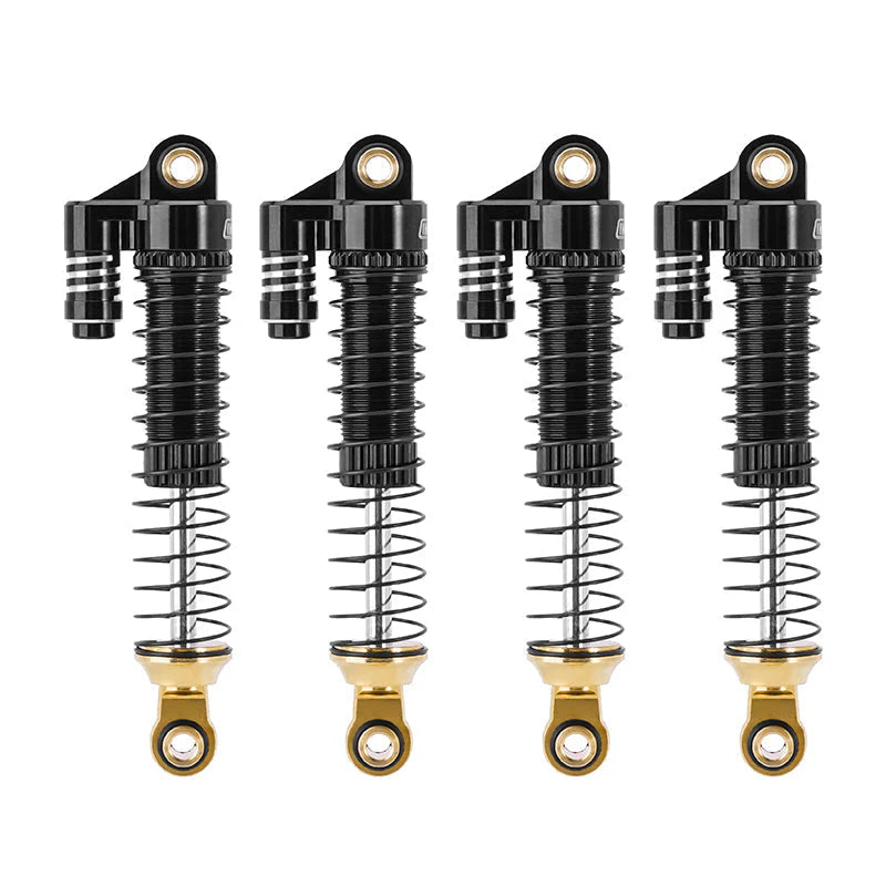 1/18 TRX4M用 59mmロングスレッドオイルショック 真鍮エンド・ダミータンク付き (2本、4本)