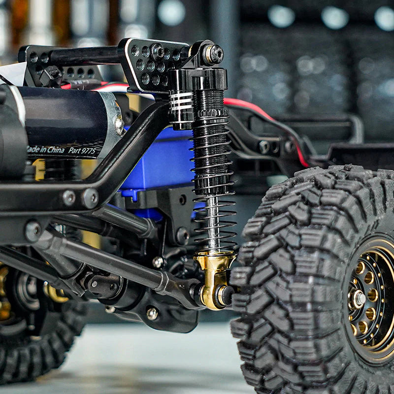 1/18 TRX4M用 59mmロングスレッドオイルショック 真鍮エンド・ダミータンク付き (2本、4本)