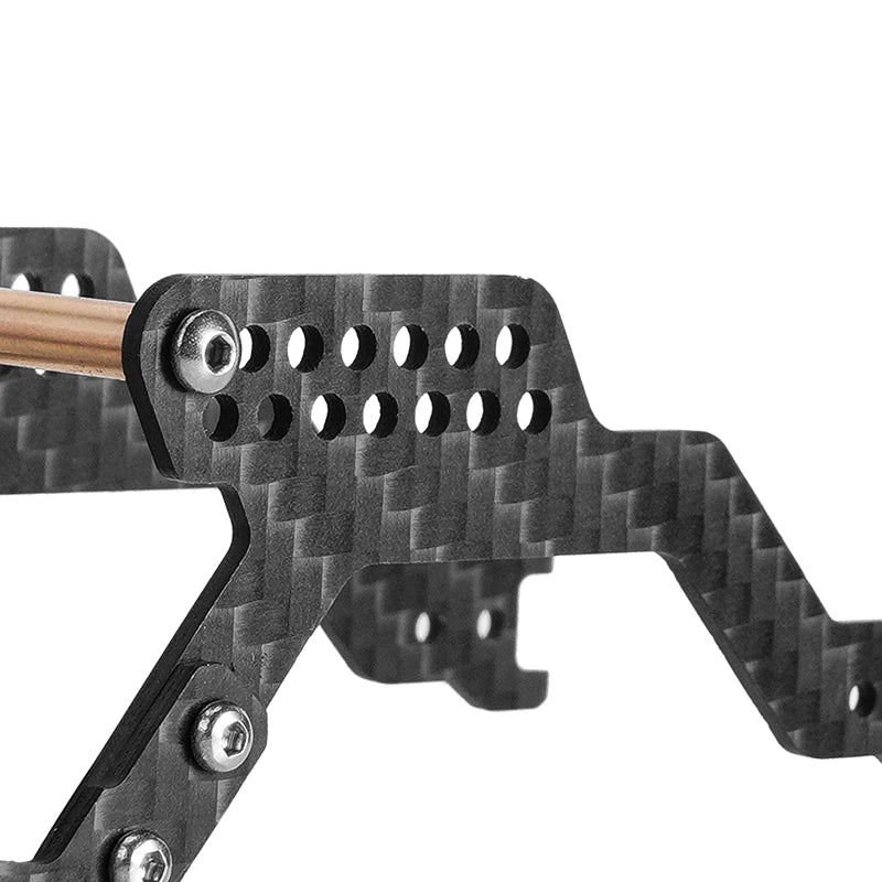 1/18 TRX4M ブロンコ用LCG カーボンファイバー シャーシ キット 5° アングル フレーム ガーダー