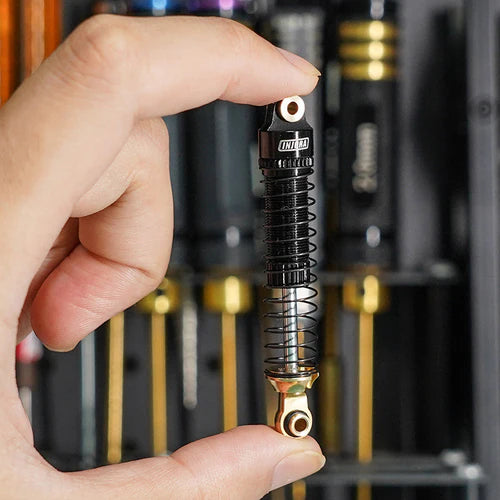 1/18 TRX4M用 59mmロングスレッドオイルショック 真鍮エンド付き (2本、4本)