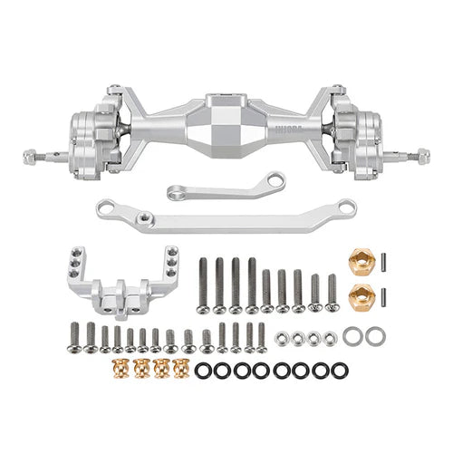 1/18 TRX4M用 +5mm ダイヤモンドポータルアクスル、レイダウンサーボマウント&リンク付き 4M-104(各色)