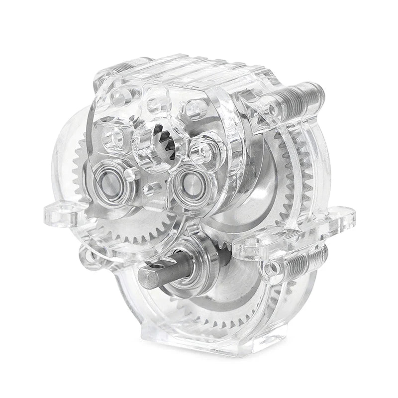 1/18 TRX4M用 アクリルハウジング付きトランスミッション