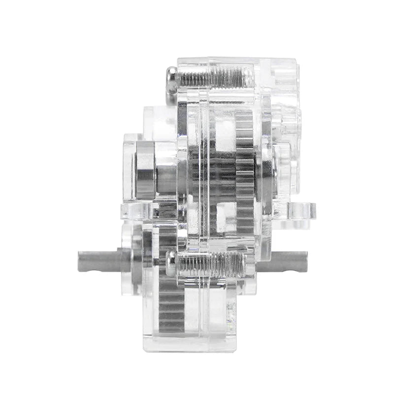 1/18 TRX4M用 アクリルハウジング付きトランスミッション