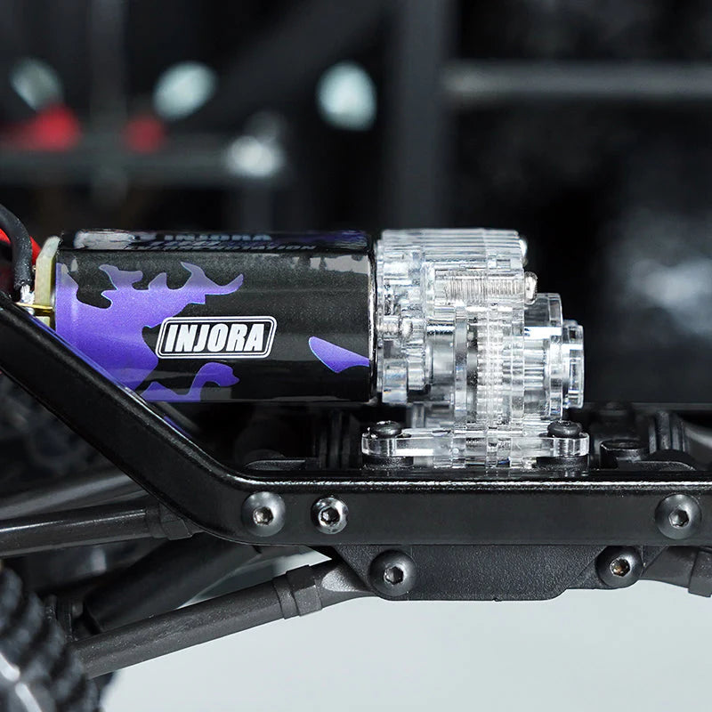 1/18 TRX4M用 アクリルハウジング付きトランスミッション