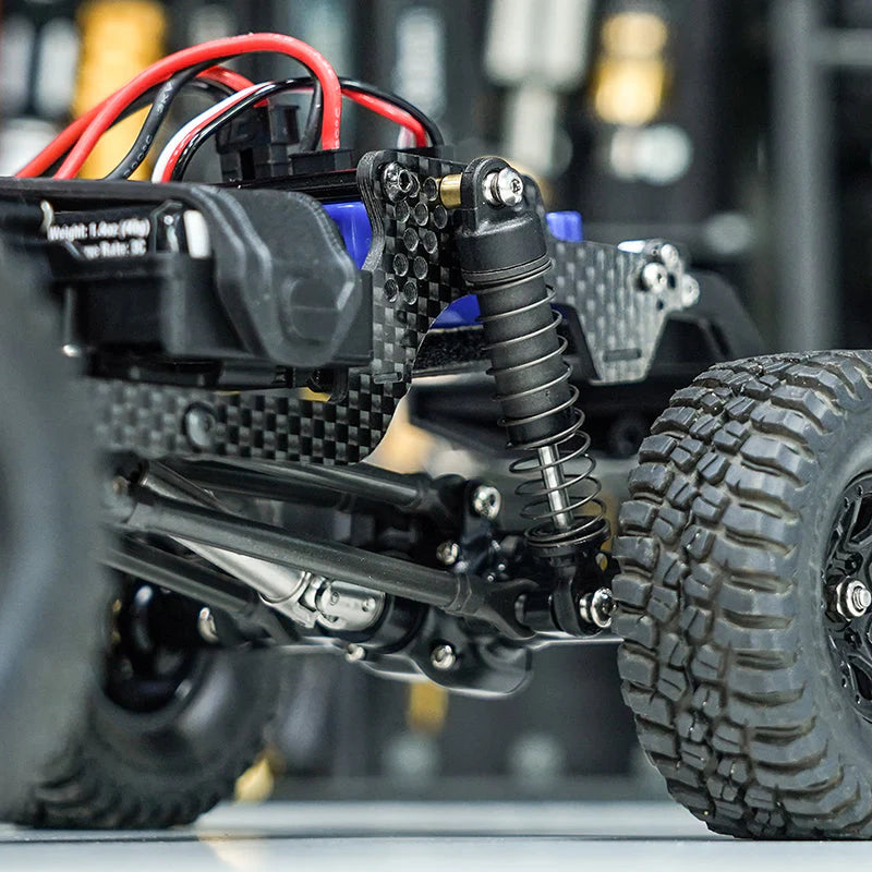 1/18 TRX4M 用 ユニバーサル LCG シャーシ フレーム キット (カーボンファイバー) 4M-89