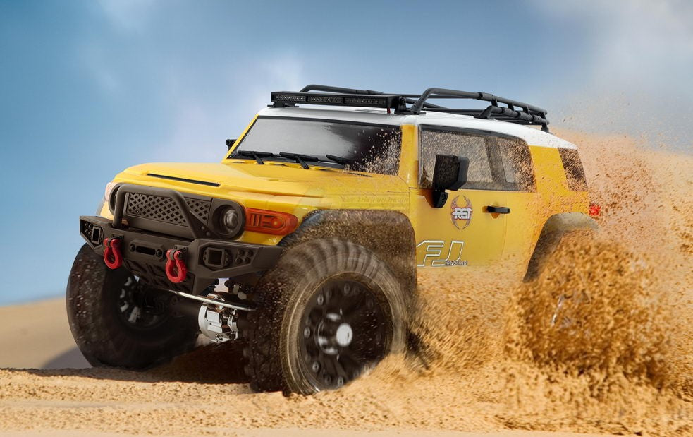 RGT 1/10 デザートフォックス FJ 4WD オフロード 313mm クローラー グレー デザートフォックス EX86120 イエロー