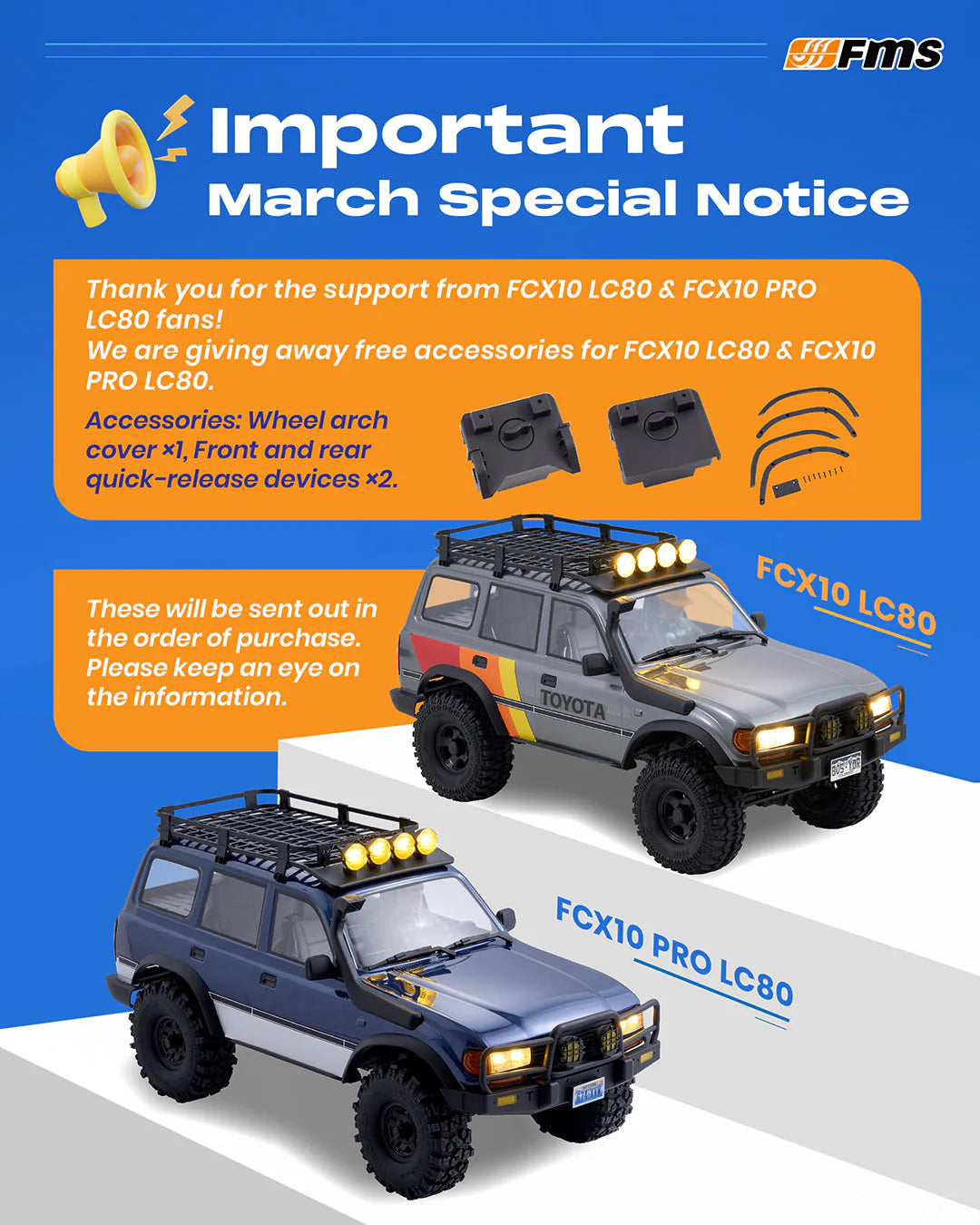 【バッテリー・充電器付き】FMS 1/10 FCX10 PRO ブラシレス トヨタ ランドクルーザー LC80 RS ランクル80 V2