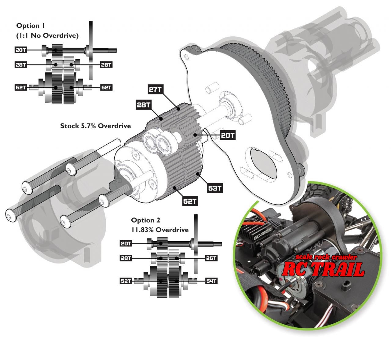 エレメント RC エンデューロ Sendero 4x4 RTR 1/10 ロッククローラー(グレー)2.4GHzプロポ付き AE40100 - RCTRAIL