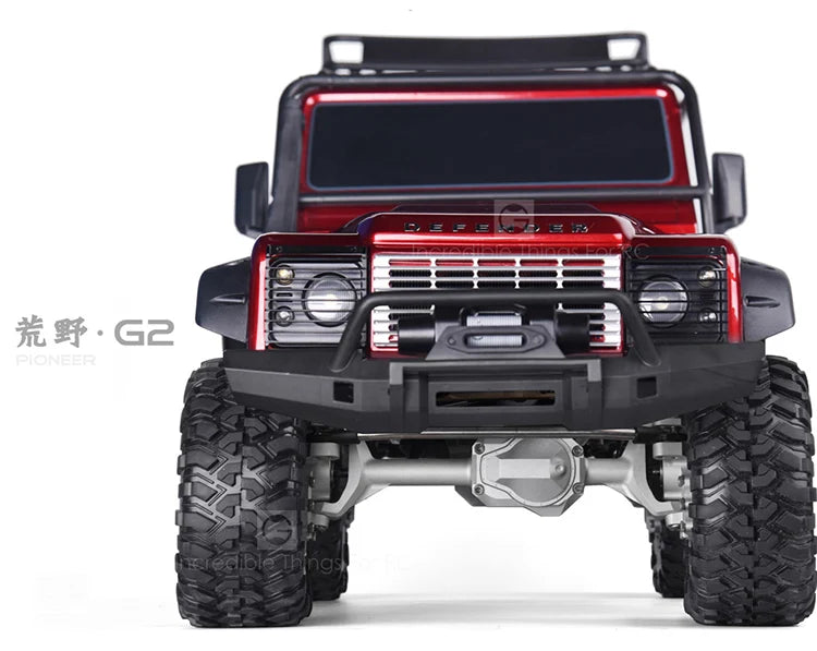 GRC Traxxas TRX-4用 G2 CNCアルミ製フロント&リアアクスルハウジング&ポータルドライブハウジングセット(ブラック、シルバー)