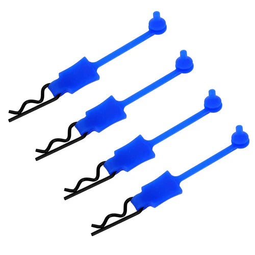 1/10 1/8 RCカー用 シリコンゴム製ボディクリップリテーナー 4個 YQ-BP04(各色)