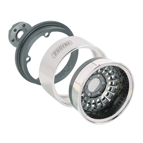 1/10 RCクローラー用 タービン 1.9インチ アルミビードロックホイール オフセット -10mm (4本)