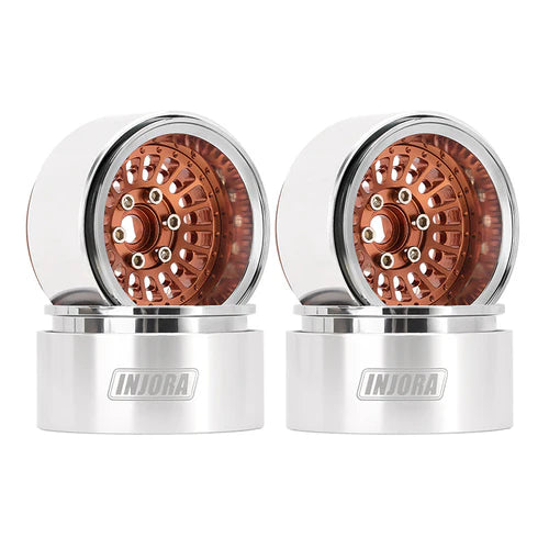 1/10 RCクローラー用 タービン 1.9インチ アルミビードロックホイール オフセット -10mm (4本)