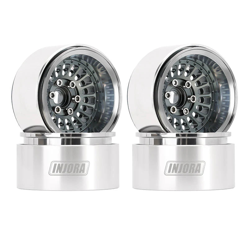 1/10 RCクローラー用 タービン 1.9インチ アルミビードロックホイール オフセット -10mm (4本)