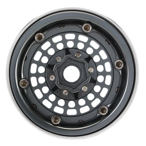 1/10 RCクローラー用 タービン 1.9インチ アルミビードロックホイール オフセット -10mm (4本)