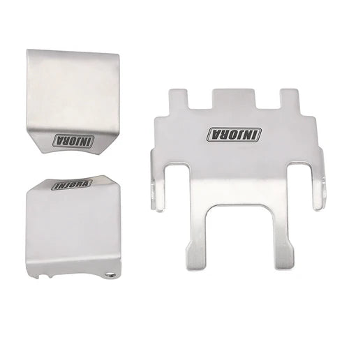 ステンレススチール シャーシアーマー スキッドプレート アクスルプロテクター 1/18 TRX4M用 4M-14