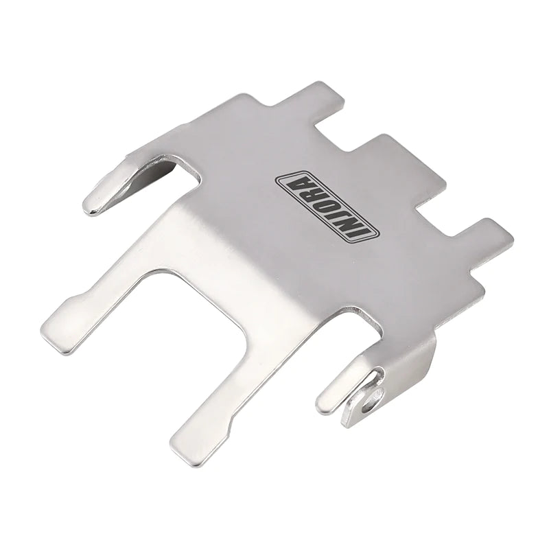 1/18 トラクサス TRX4M適合 ステンレススチール シャーシ アーマー スキッド プレート アクスル プロテクター