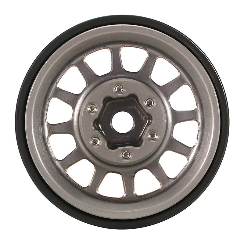 1/18 1/24 RCクローラー用 1.0 Plus 12本スポーク 真鍮ビードロックホイール 42g/個 オフセット -3.75mm 4個 YQW-1101(各色)