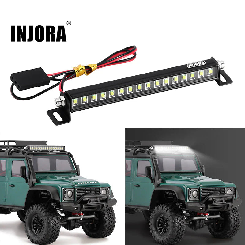 1/18 TRX4M ディフェンダー用 16LED メタルルーフライト Yワイヤー付き