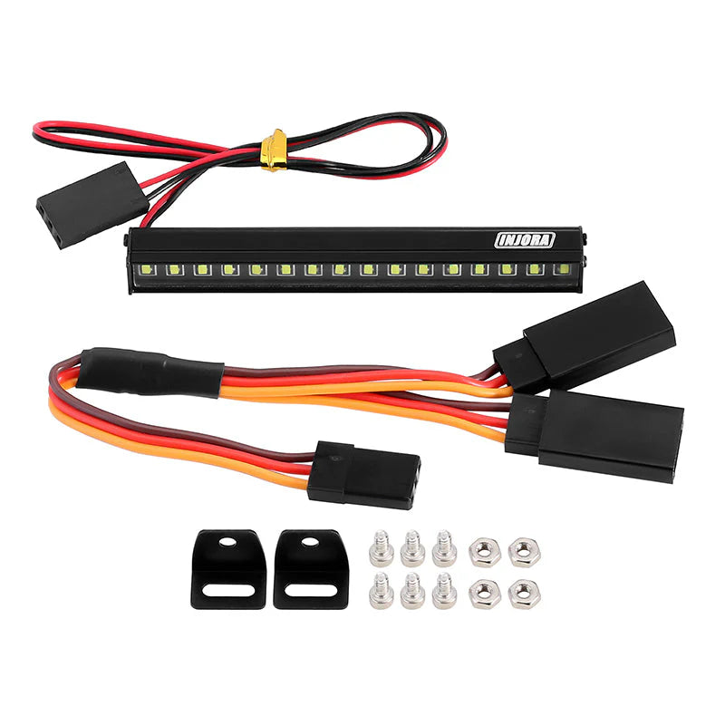 1/18 TRX4M ディフェンダー用 16LED メタルルーフライト Yワイヤー付き