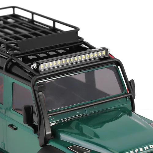 1/18 トラクサス TRX4M適合 16LED メタル ライトバー Y ワイヤー付き ディフェンダー用