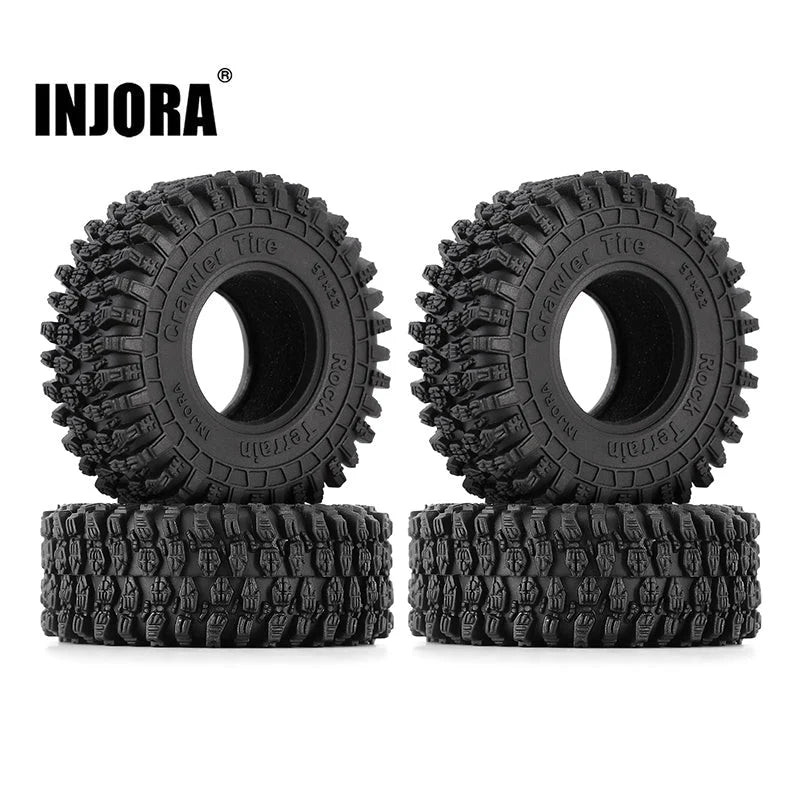 INJORA 1.0インチ 57*22mm ロッククローリング タイヤ TRX4M (T1016)